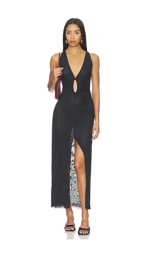 Vix Swimwear Aimee Midi Cover Up in Black by VIX SWIMWEAR