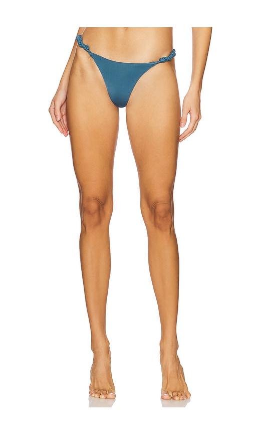 Vix Swimwear Holly Detail Cheeky Bikini Bottom in Teal by VIX SWIMWEAR