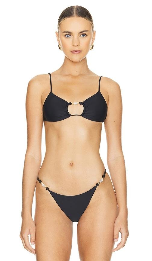 Vix Swimwear Ivy Erin Bikini Top in Black by VIX SWIMWEAR