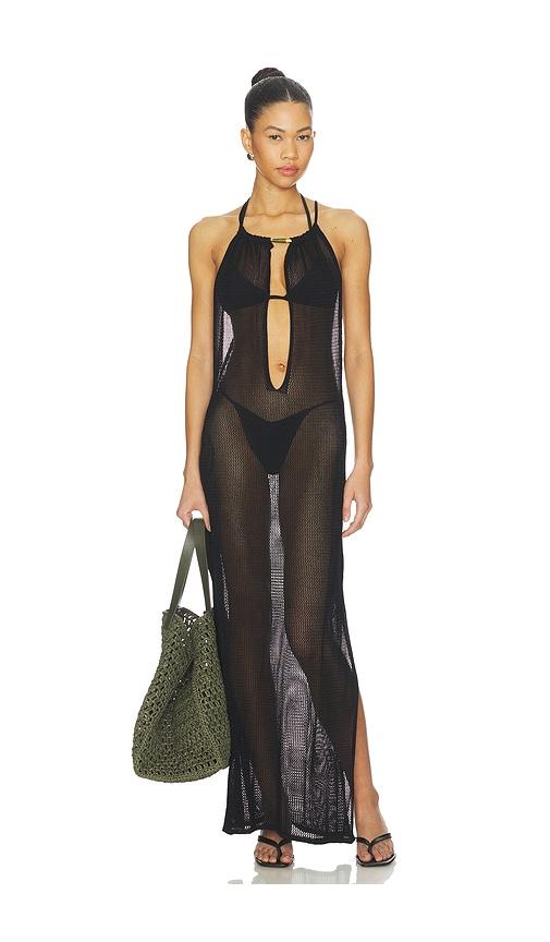 Vix Swimwear Micah Long Cover Up Dress in Black by VIX SWIMWEAR