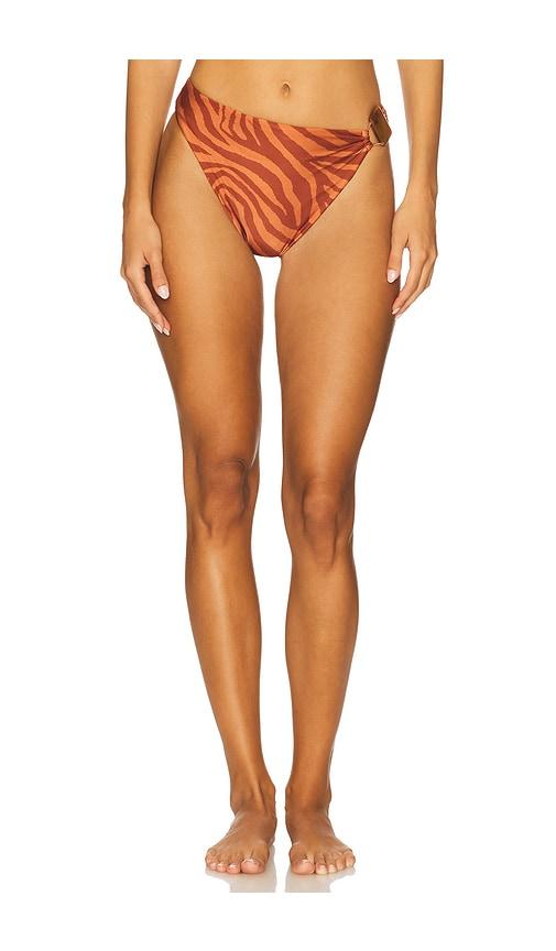 Vix Swimwear Misty Hot Pant Brazilian Bikini Bottom in Brown by VIX SWIMWEAR