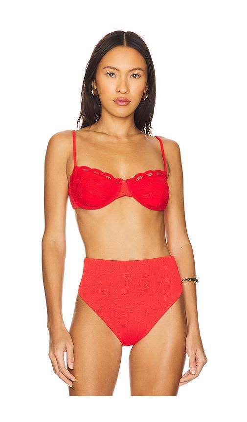 Vix Swimwear Naya Nissi Top in Red by VIX SWIMWEAR