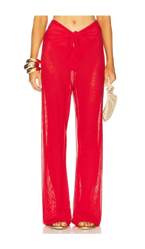Vix Swimwear Pareo Pants in Red by VIX SWIMWEAR