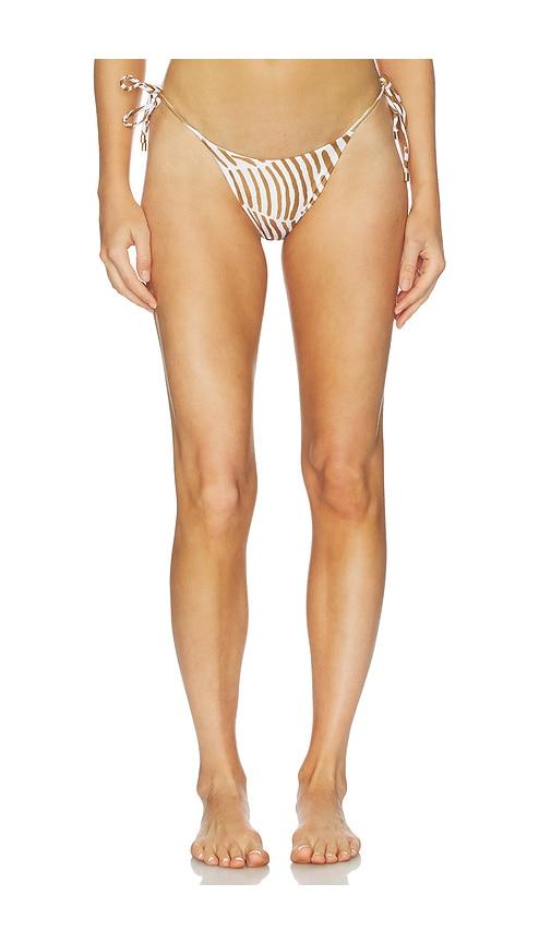 Vix Swimwear Tie Side Bottom Brazilian in Brown by VIX SWIMWEAR
