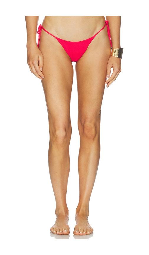 Vix Swimwear Tie Side Bottom Brazilian in Red by VIX SWIMWEAR