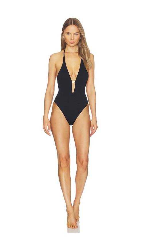 Vix Swimwear X Rosie Huntington-Whiteley Tammy Sutton One Piece Brazilian in Black by VIX SWIMWEAR