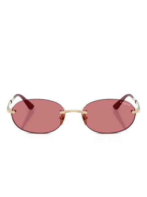 oval-frame rimless sunglasses by VOGUE EYEWEAR