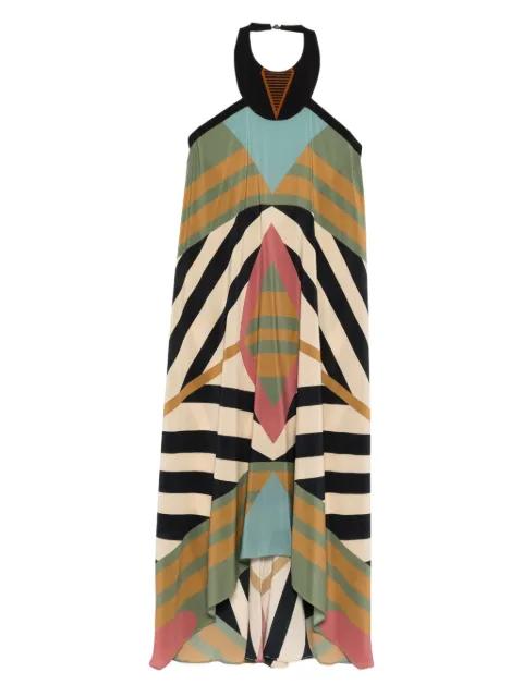 Saba halterneck midi dress by VOLANTIS