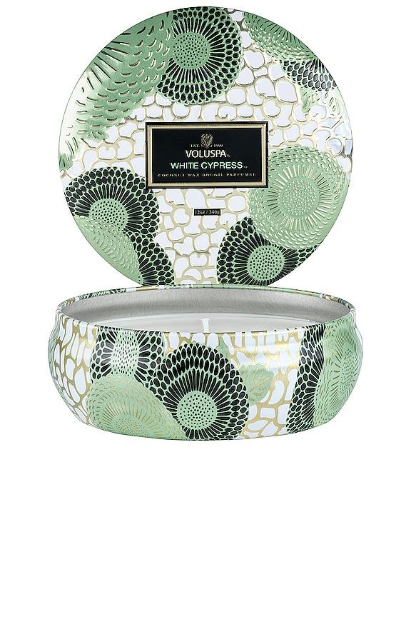 Voluspa 3-Wick Tin Candle in Mint by VOLUSPA