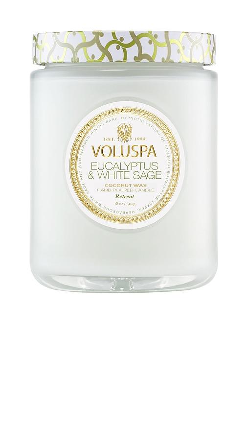 Voluspa Eucalyptus & White Sage Large Jar Candle in Beauty by VOLUSPA
