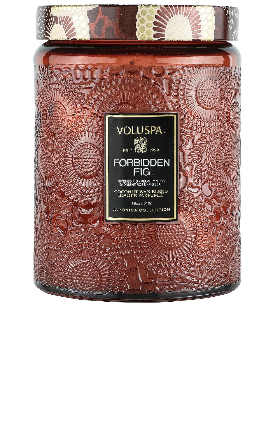 Voluspa Forbidden Fig Small Jar Candle in Metallic Bronze by VOLUSPA