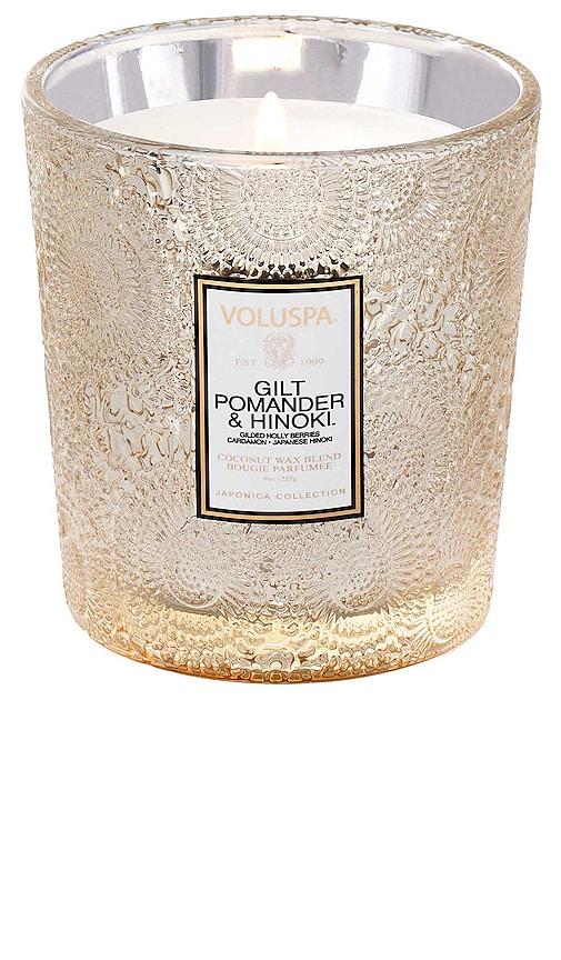 Voluspa Gilt Pomander Classic Candle in Brown by VOLUSPA