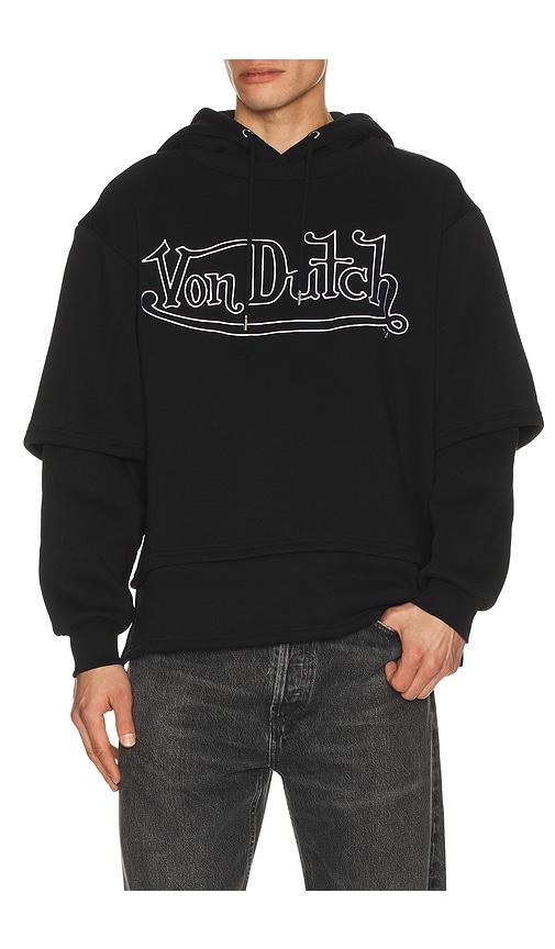Von Dutch Logo 2Fer Hoodie in Black by VON DUTCH