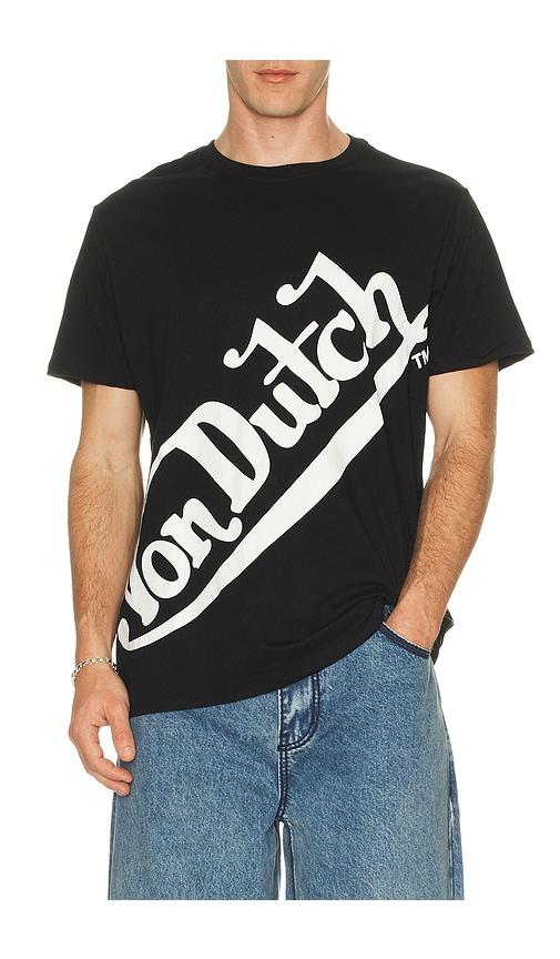 Von Dutch Logo Tee in Black by VON DUTCH