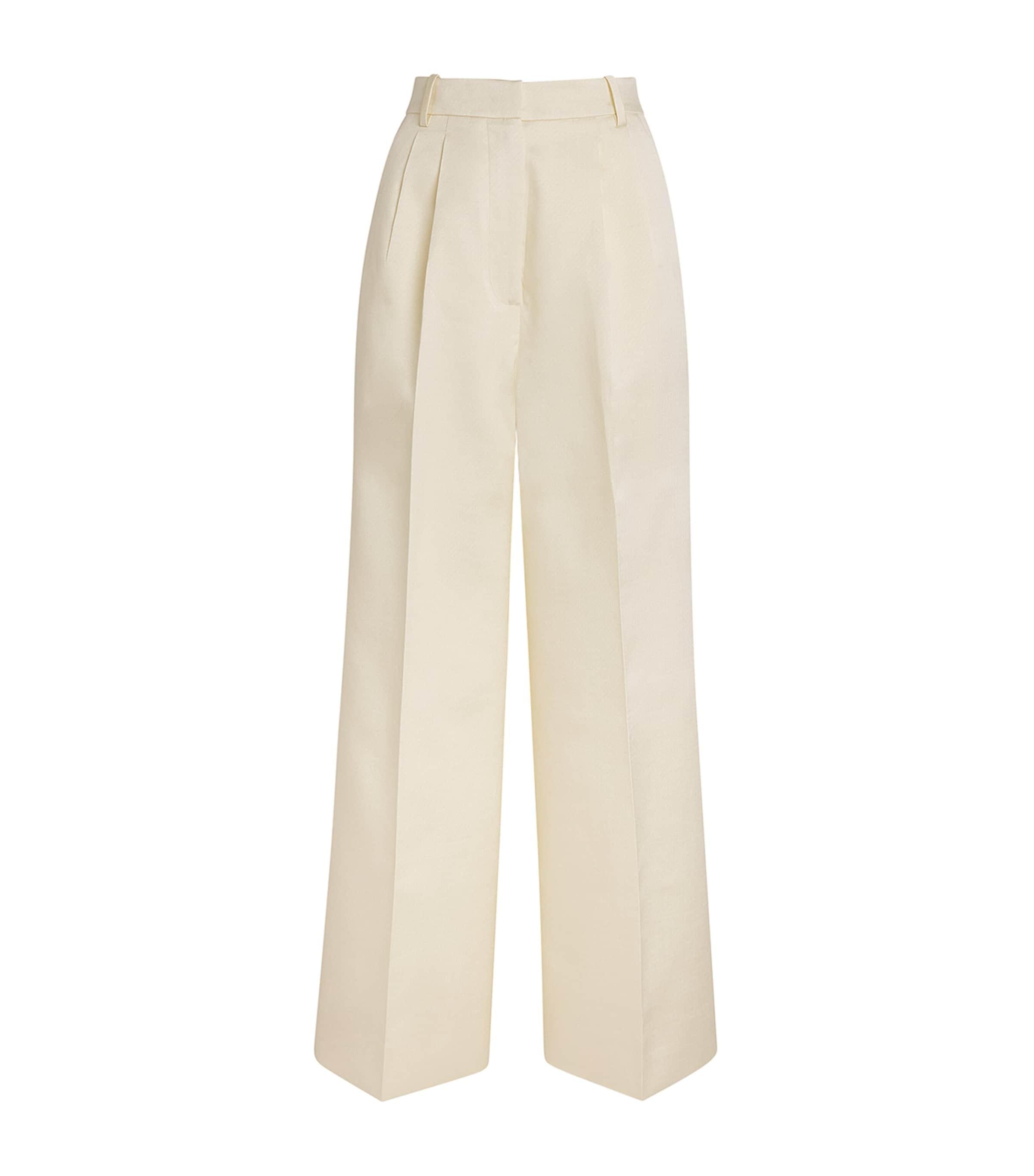 Voranida Pleated Wide-Leg Trousers by VORANIDA