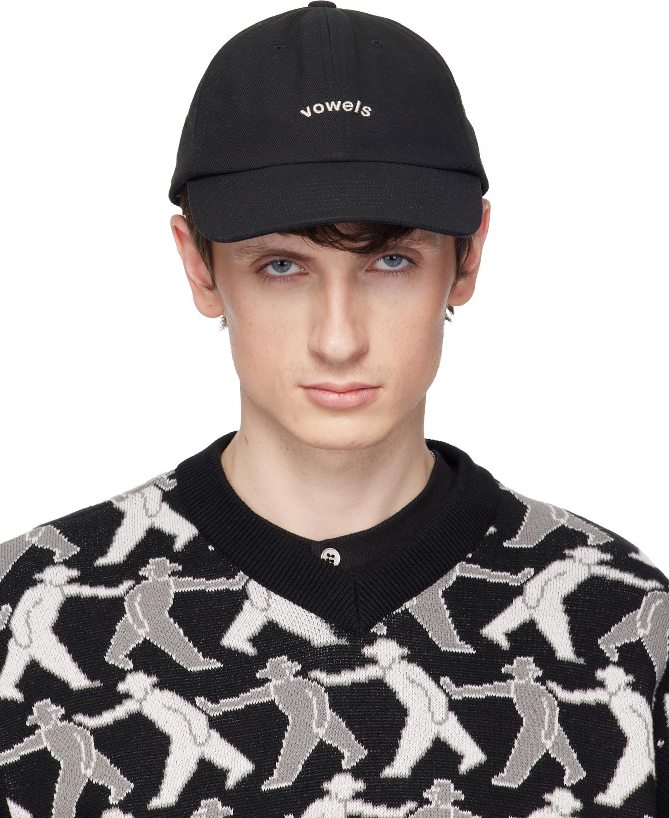 Black Cotton Twill Cap by VOWELS