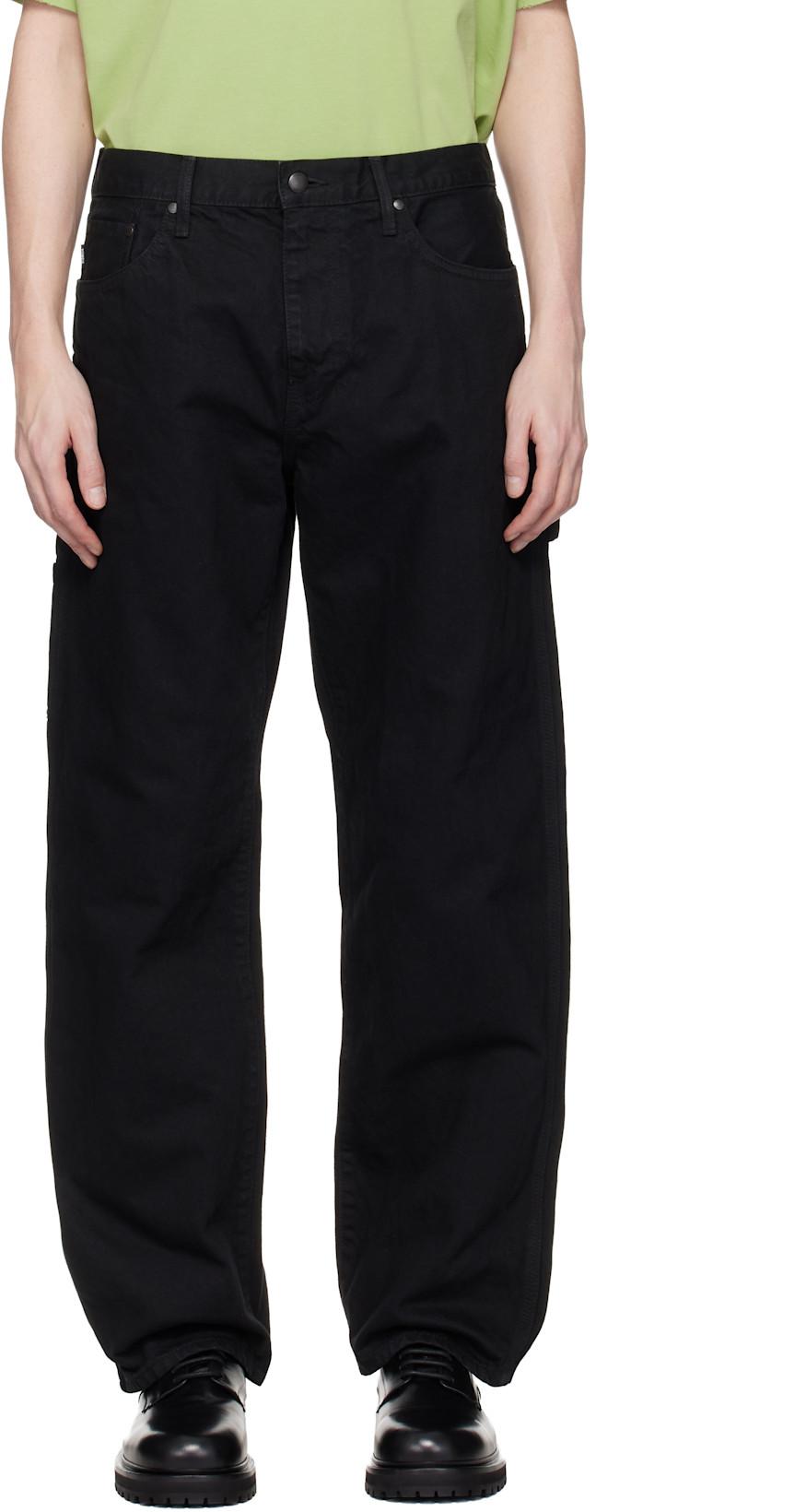 Black Overdyed Painter Jeans by VOWELS