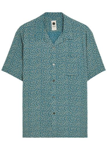 Deer printed rayon shirt by VOWELS