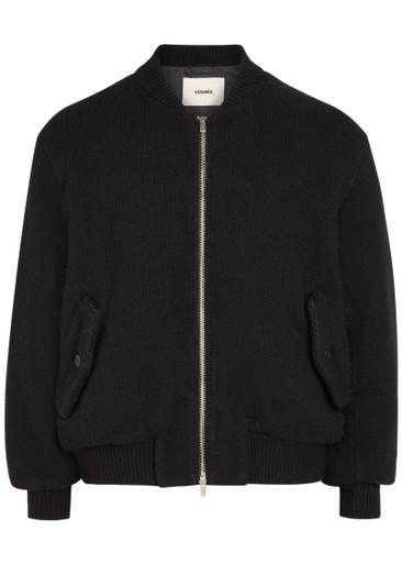 Fine-knit wool bomber jacket by VOWELS