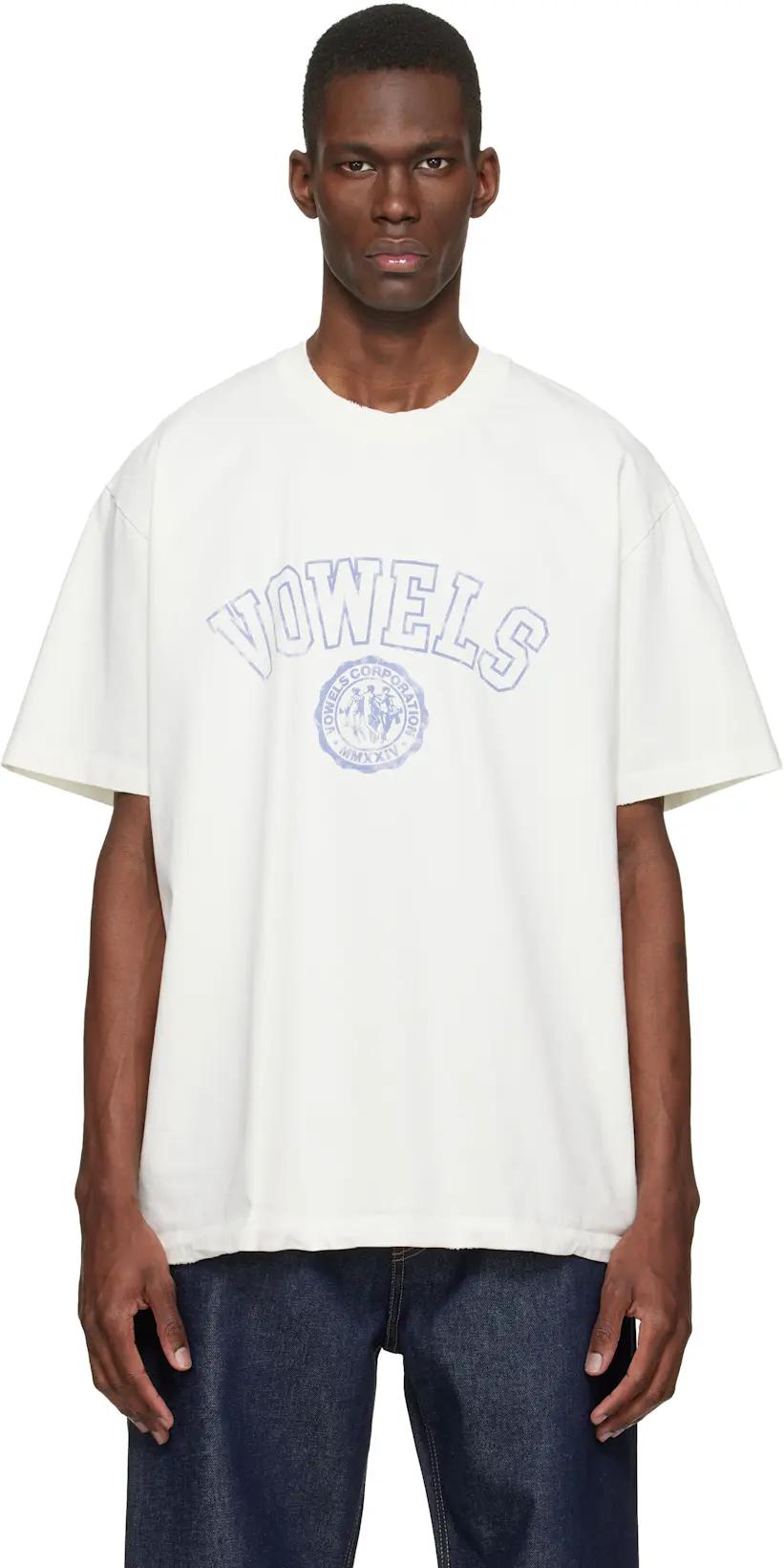 Off-White Faded Collegiate T-shirt by VOWELS