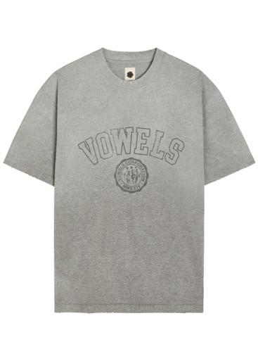 Printed cotton T-shirt by VOWELS