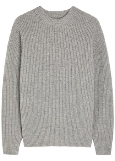 Round-neck alpaca and wool-blend jumper by VOWELS