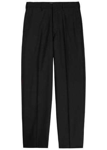 Tapered-leg wool-blend trousers by VOWELS