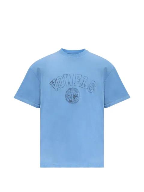 crew-neck logo-lettering T-shirt by VOWELS
