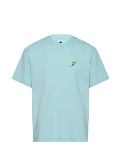 floral-embroidered T-shirt by VOWELS