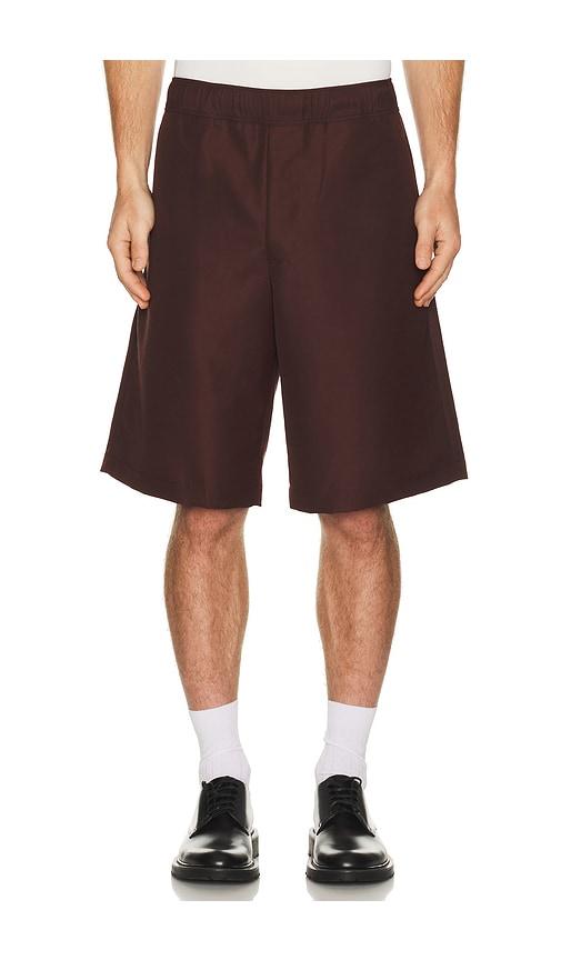 vowels Easy Shorts in Brown by VOWELS