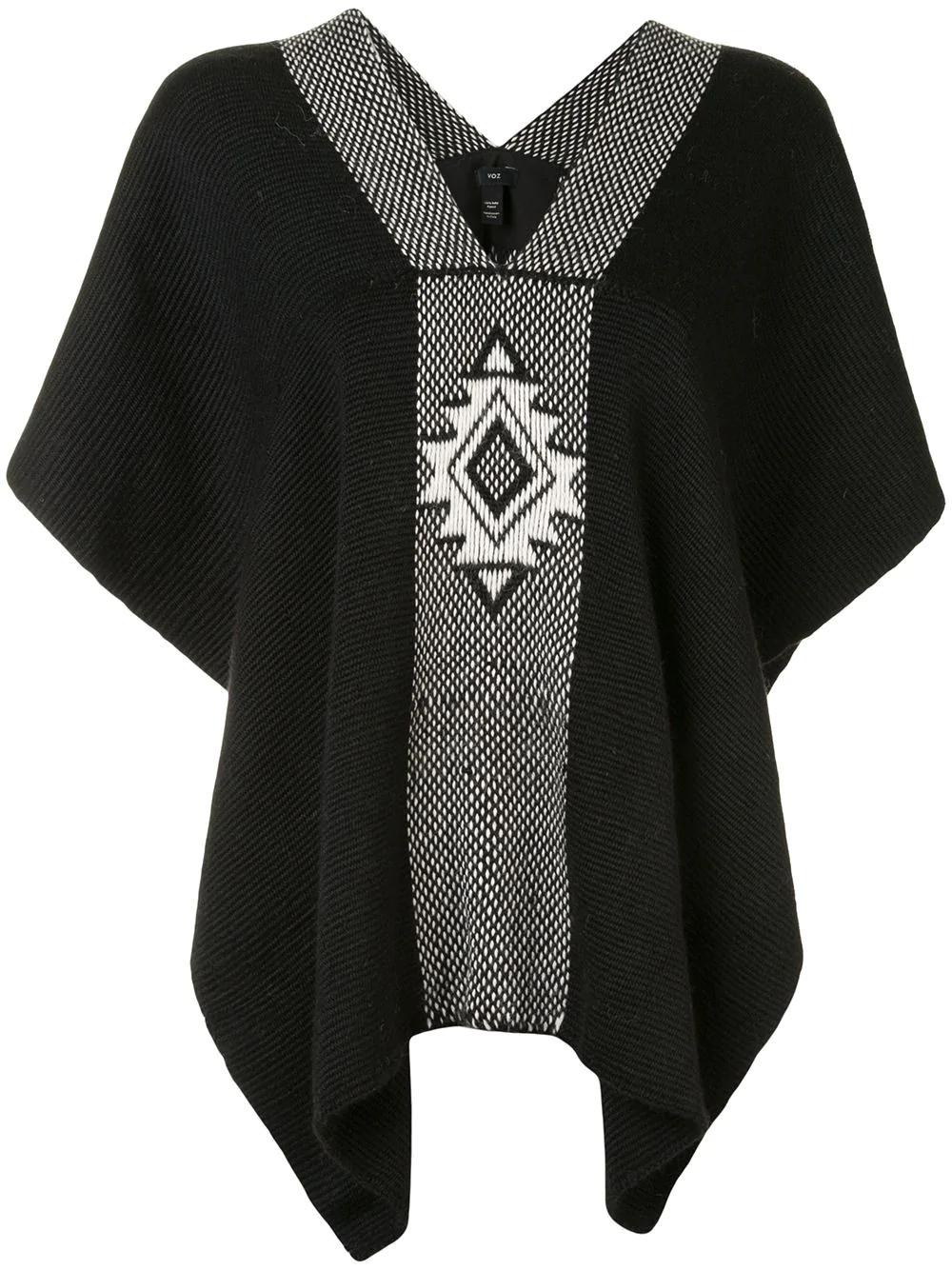 Estrella knitted poncho by VOZ