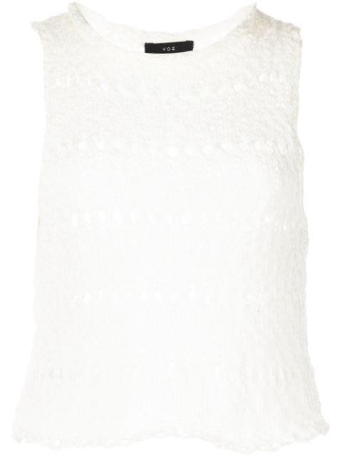 Flammé knitted crop top by VOZ