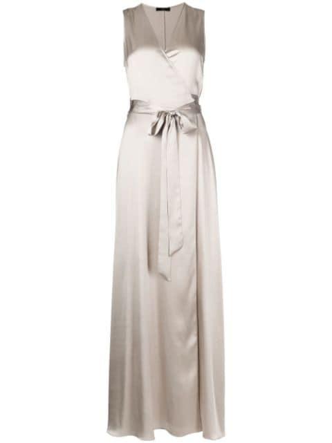 Frontward wrap maxi dress by VOZ