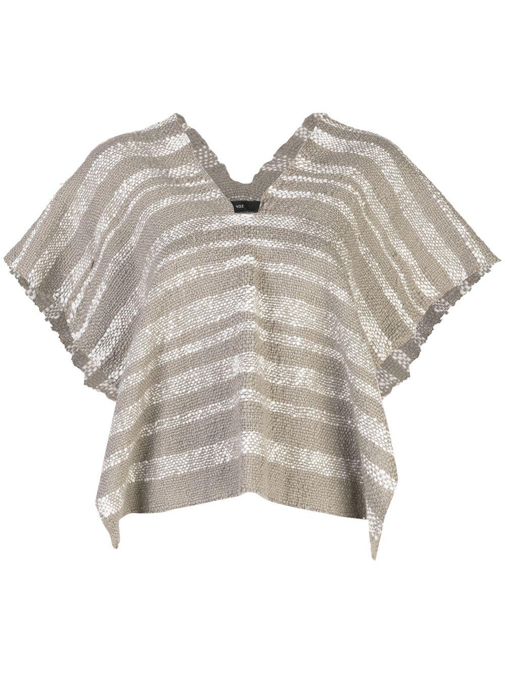 Gradient knitted poncho by VOZ