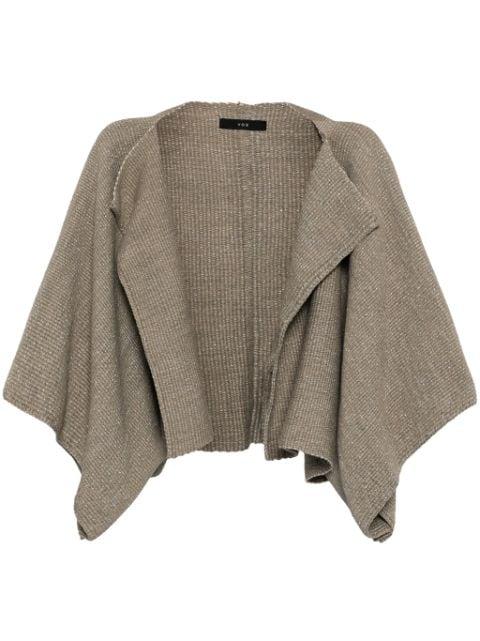 asymmetric lurex cape by VOZ