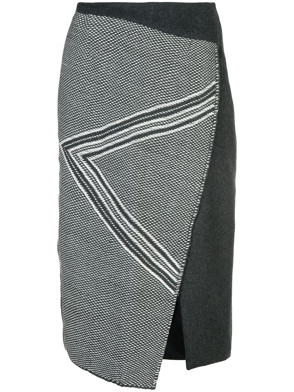 asymmetric pattern skirt by VOZ