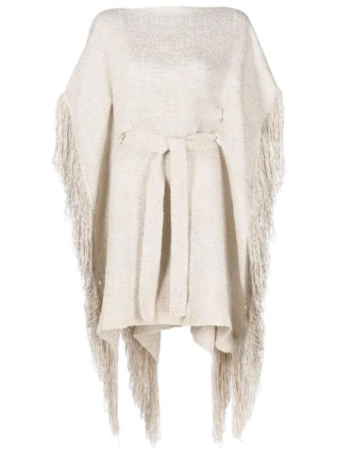 fringed kaftan top by VOZ