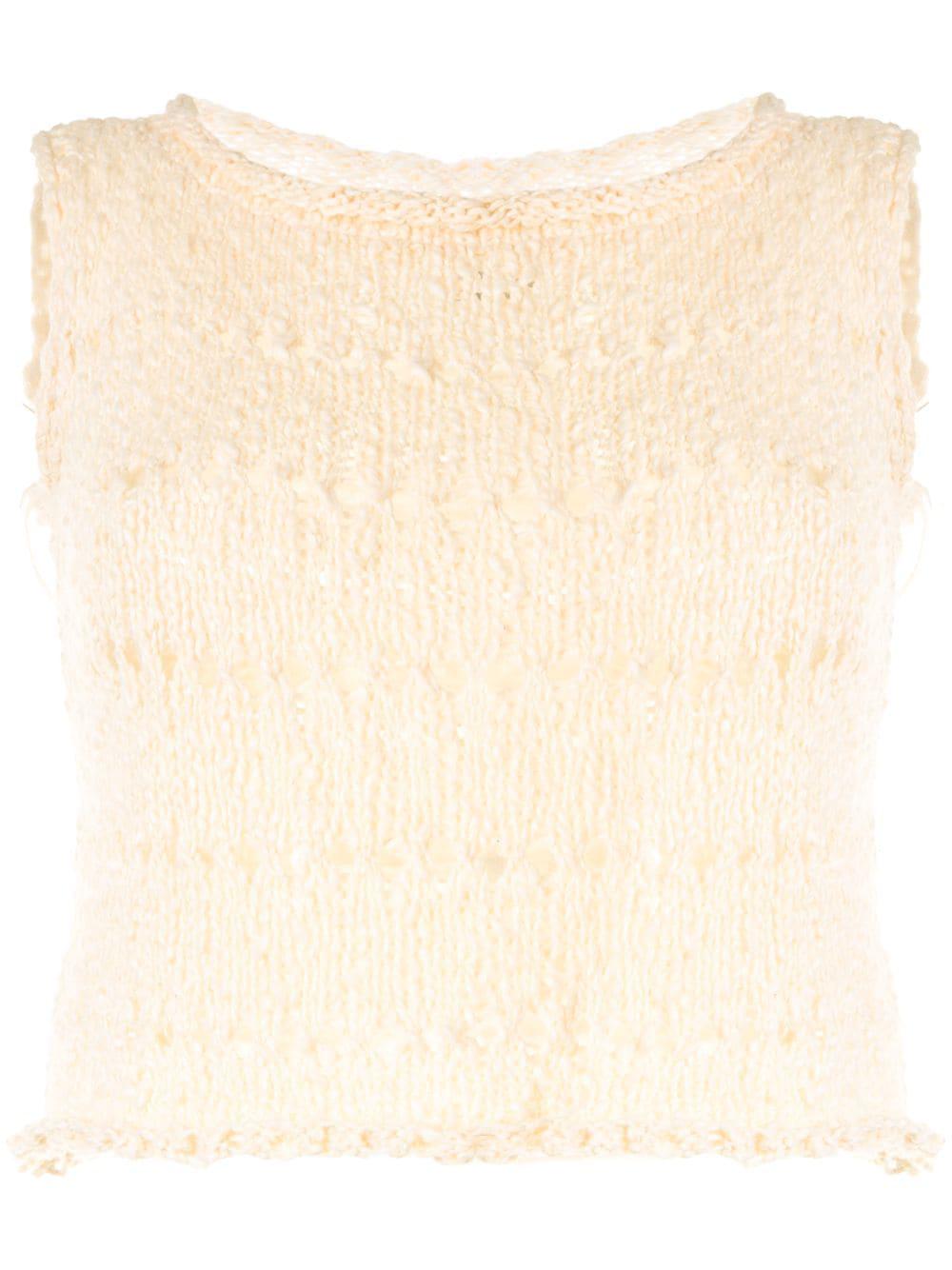 knitted crop top by VOZ