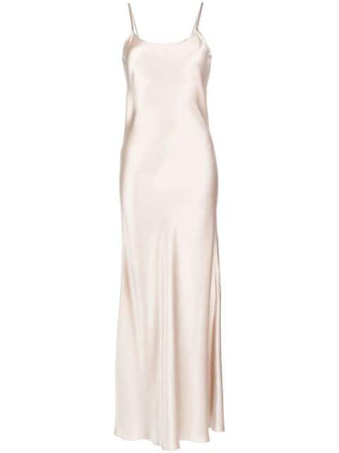 liquid silk slip dress by VOZ