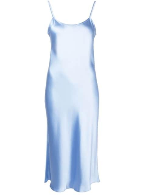 satin-finish midi dress by VOZ