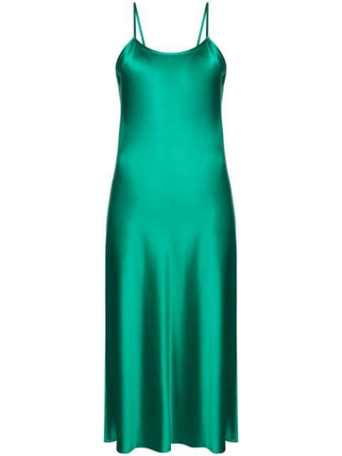 silk-satin slip dress by VOZ