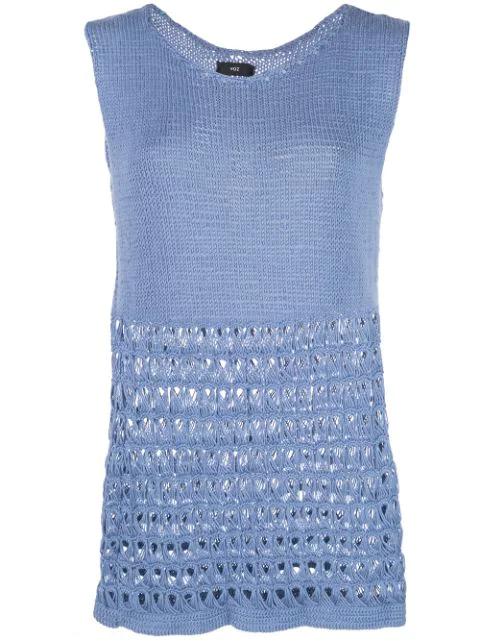 sleeveless knitted top by VOZ