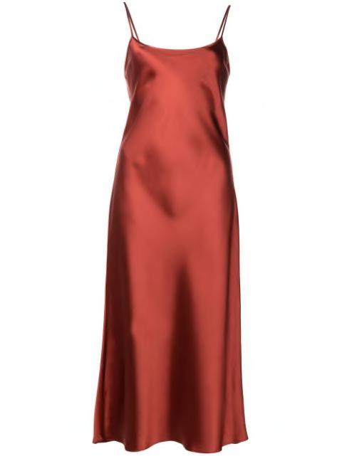 sleeveless silk midi dress by VOZ