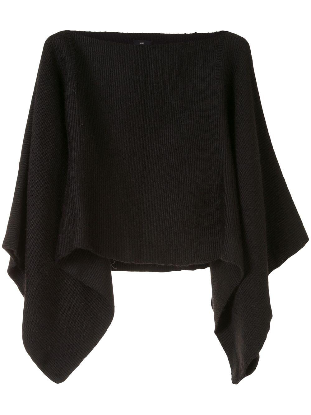 solid crop jumper by VOZ