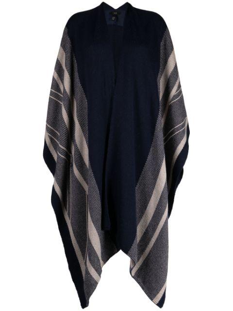 striped alpaca duster by VOZ