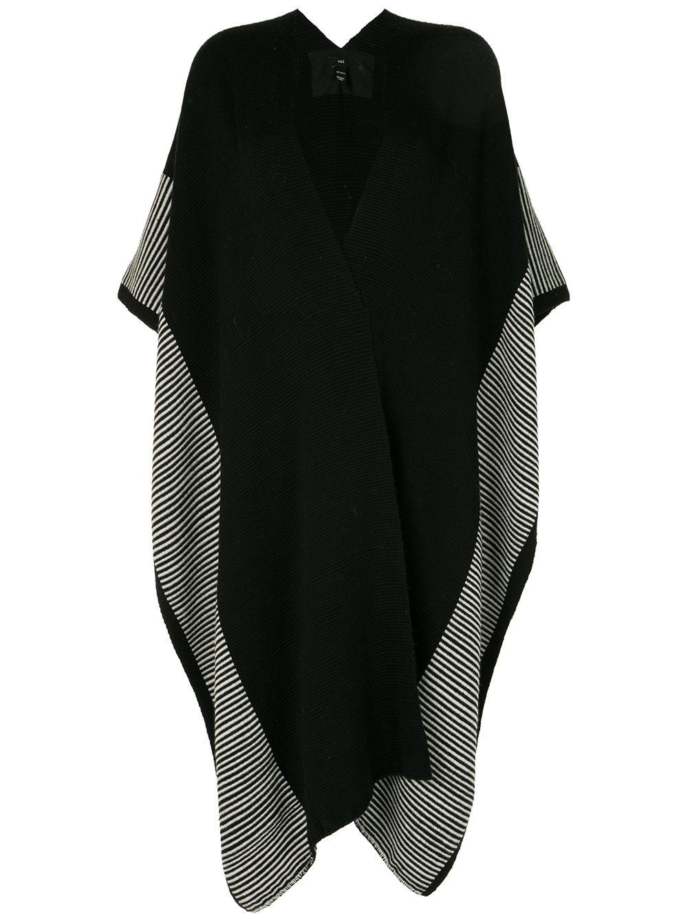striped edge long duster by VOZ