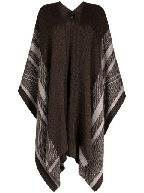 striped fine-knit duster by VOZ