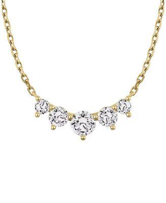 Arc Necklace in 14K White Gold by VRAI