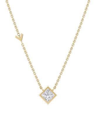 Arrow Station Necklace in 14K Gold by VRAI