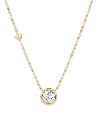 Arrow Station Necklace in 14K Gold by VRAI